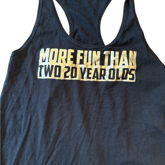 Black Graphic Tank Top - Picture 3 of 4